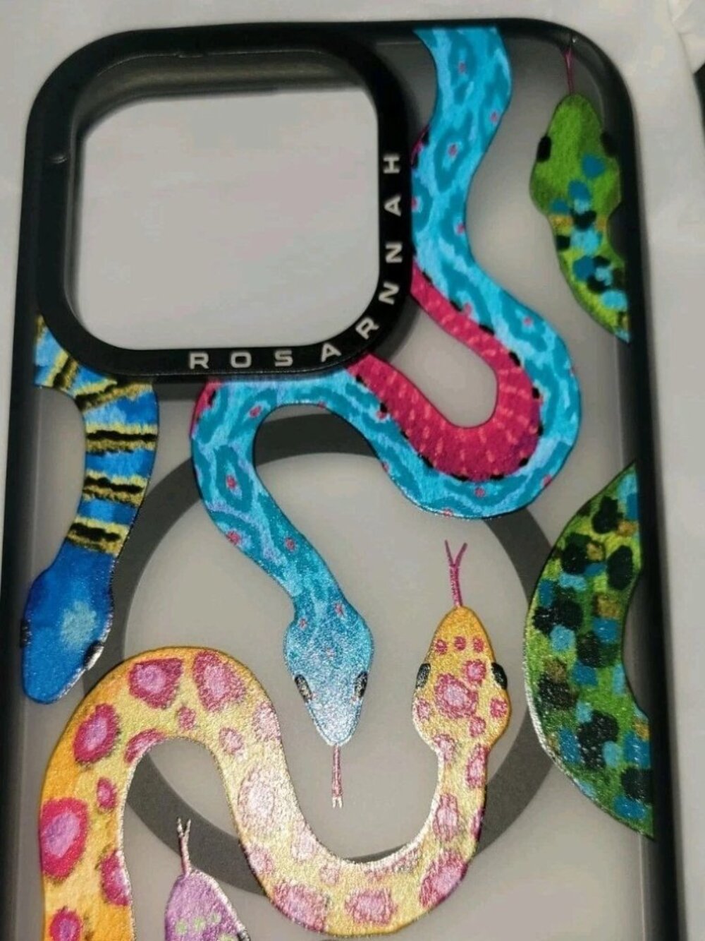 For iPhone 15 Pro Snake Case, Mag Safe Shockproof Cover